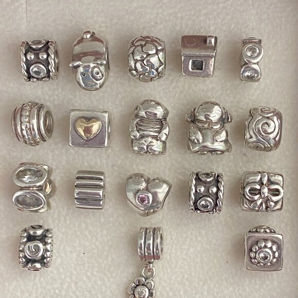Collectible/Retired PANDORA Charms Bundle Including 18+ Charms with Bonus Gift - Picture 2 of 7